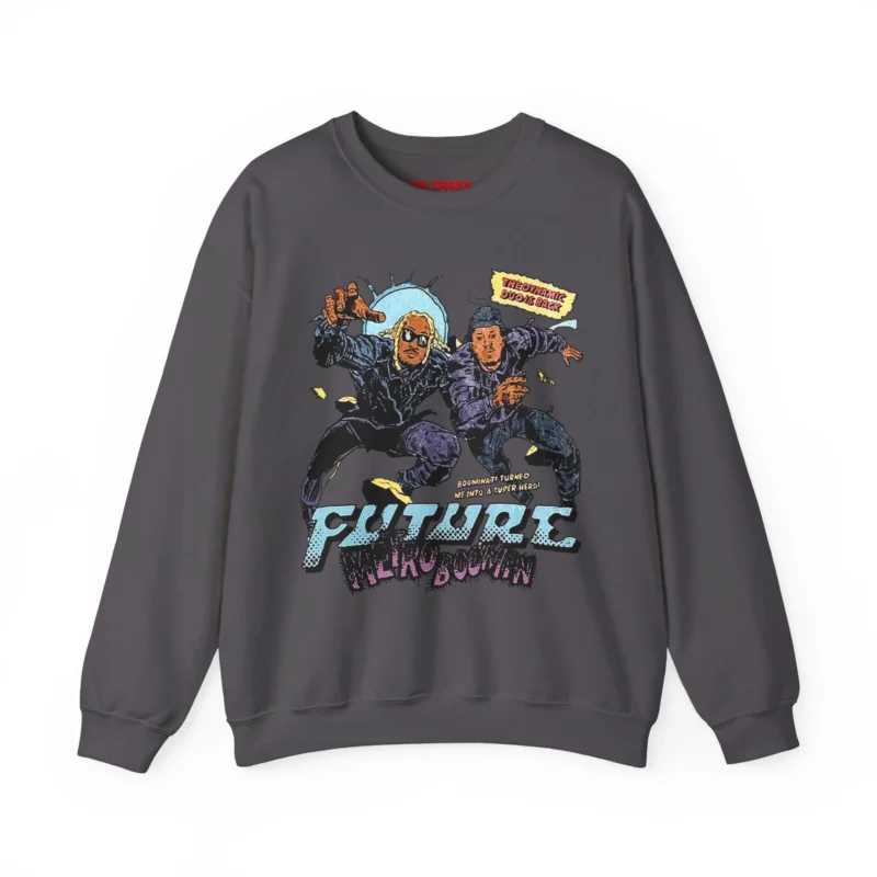 Comic Book Dynamic Duo WDTY Grey CREWNECK